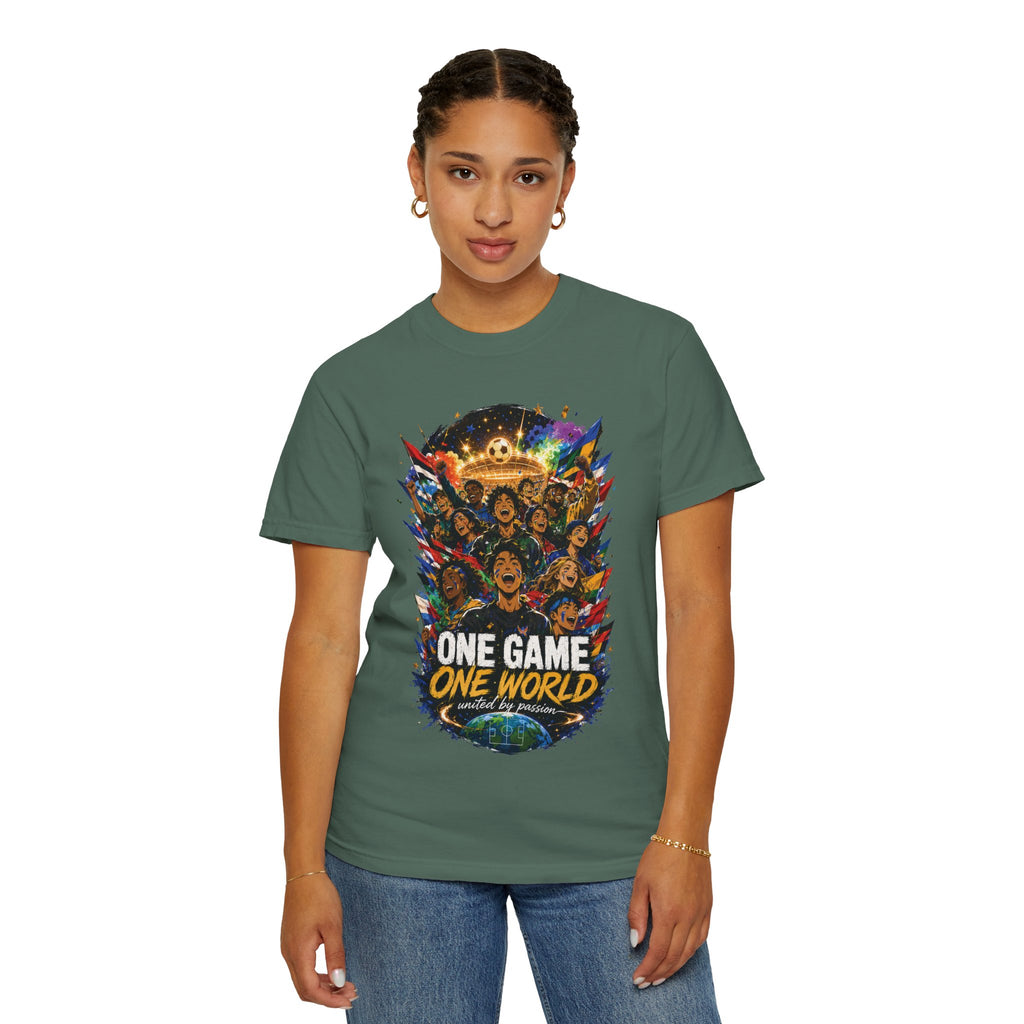 One Game One World Soccer T-Shirt — International Football Fans Graphic Tee