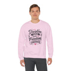 Crewneck Sweatshirt — "Discipline Today Leads to Freedom Tomorrow" Motivational Graphic