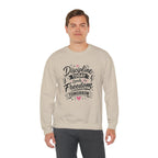 Crewneck Sweatshirt — "Discipline Today Leads to Freedom Tomorrow" Motivational Graphic