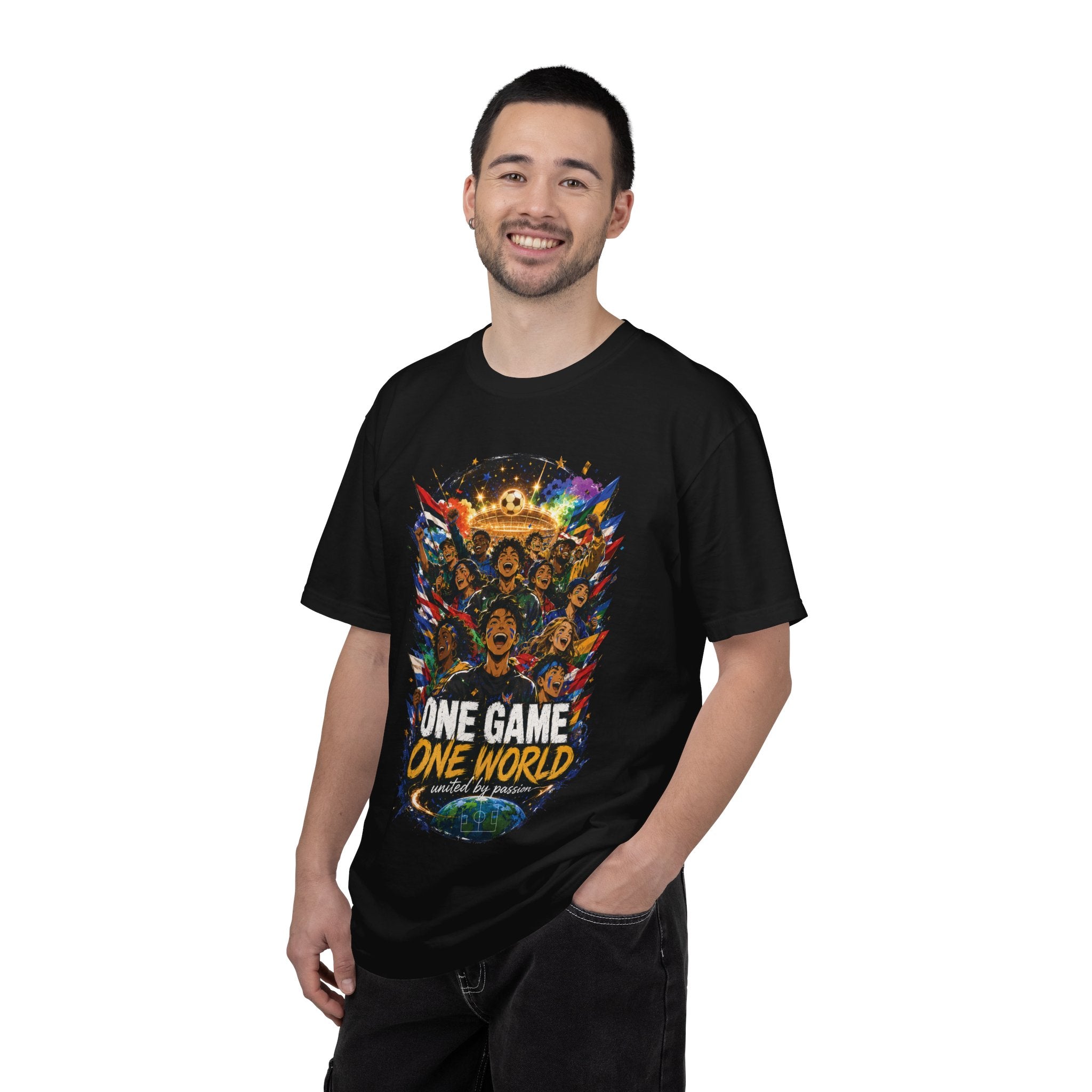 One Game One World Soccer T-Shirt — International Football Fans Graphic Tee