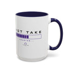 Accent Coffee Mug — "Hot Take Loading" Progress Bar Coffee Mug