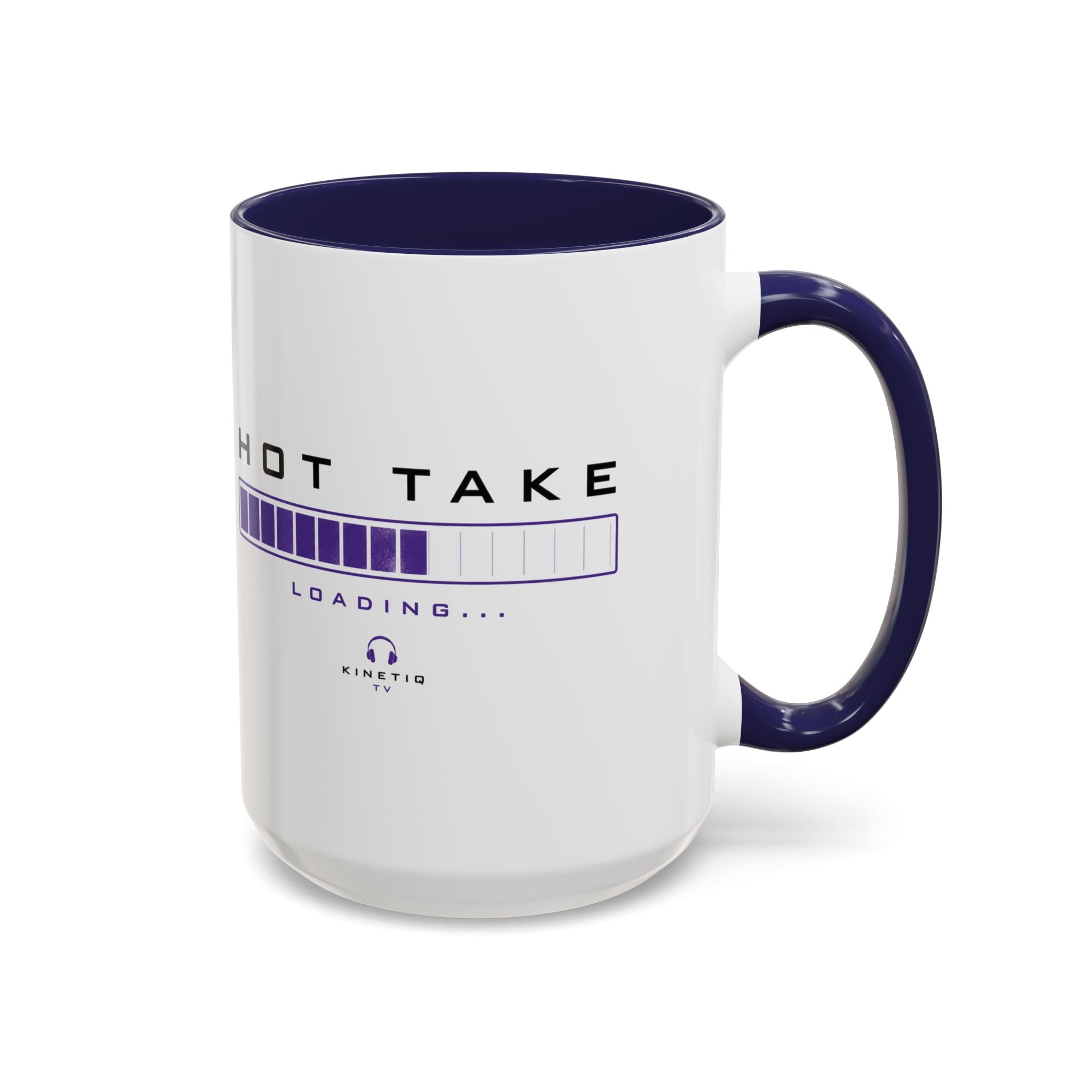 Accent Coffee Mug — "Hot Take Loading" Progress Bar Coffee Mug