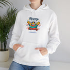 Happy Blob Cartoon Hoodie – Minimal Smiley Graphic Pullover