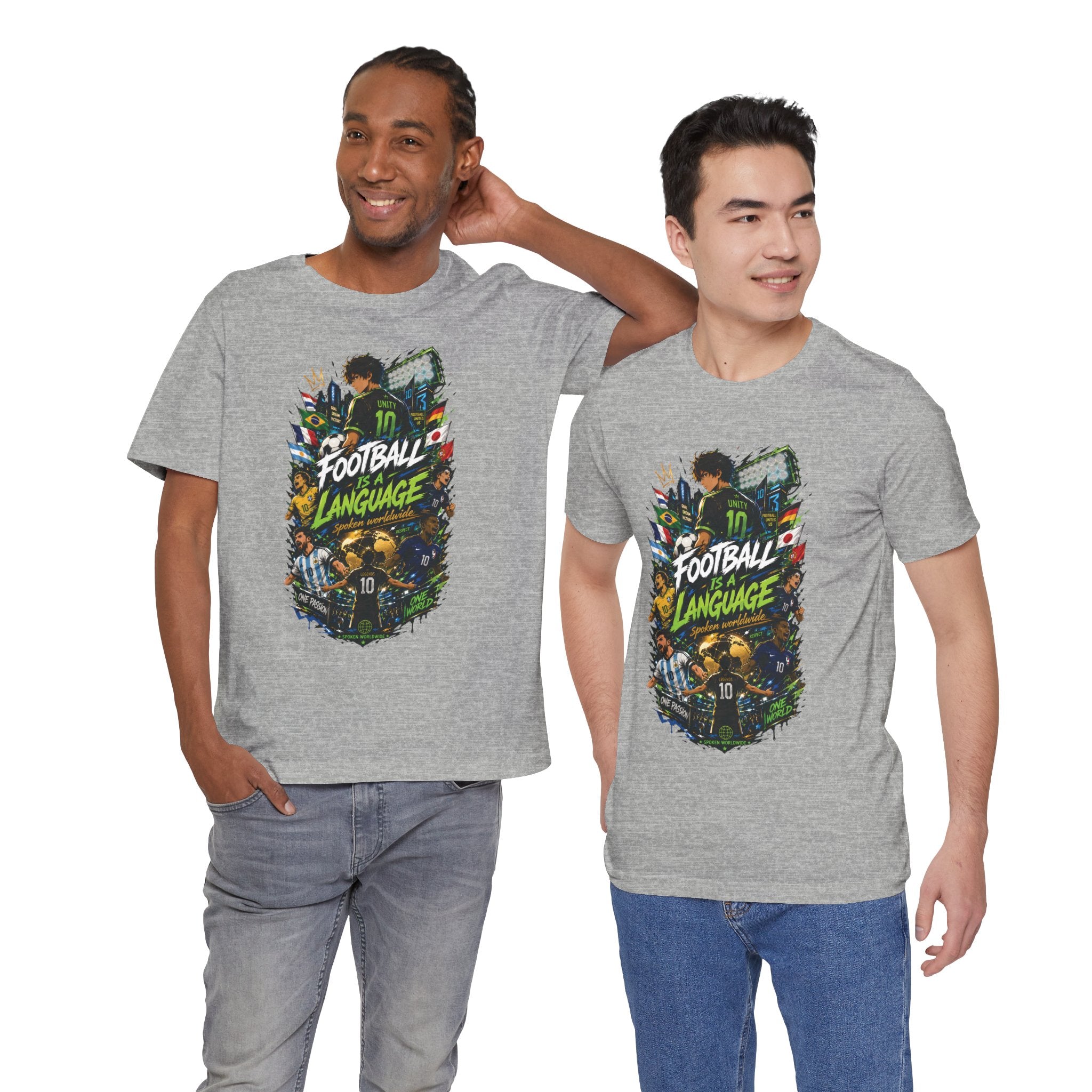 Football Language Graphic Tee — Soccer Fan Jersey Shirt