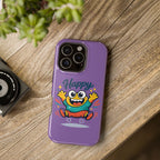 Happy Monster Magnetic Protective Phone Case Purple
