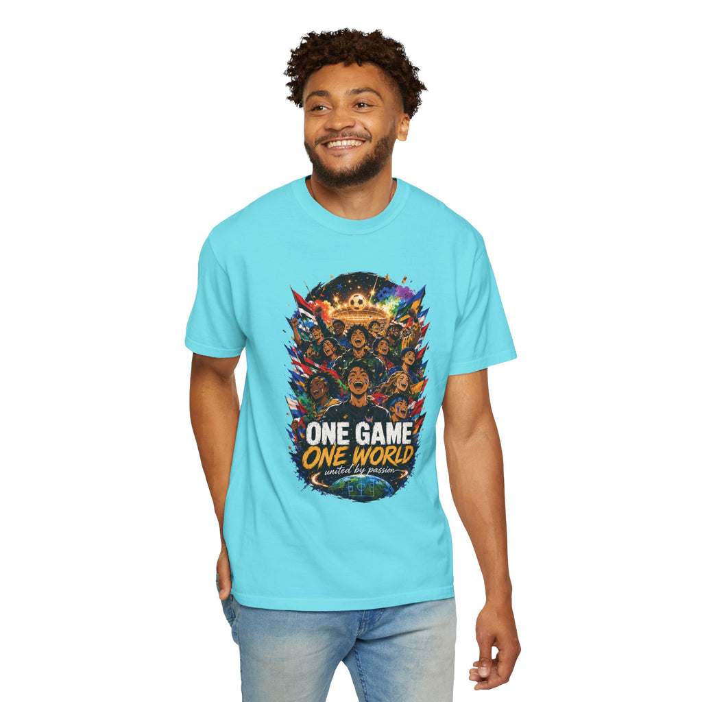 One Game One World Soccer T Shirt International Football Graphic Tee