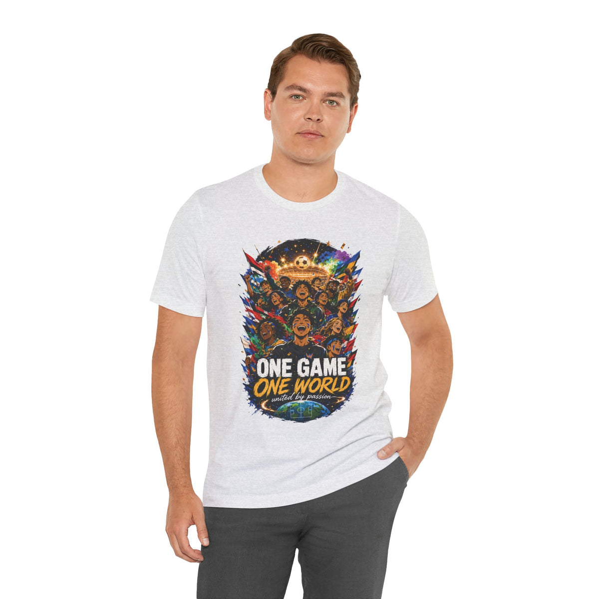 One Game One World Soccer Graphic T Shirt