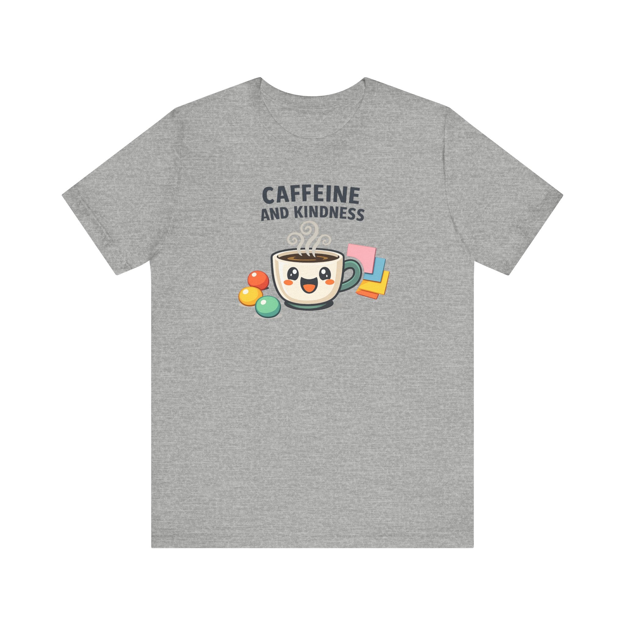 Caffeine and Kindness T-Shirt - Casual Coffee Graphic Tee
