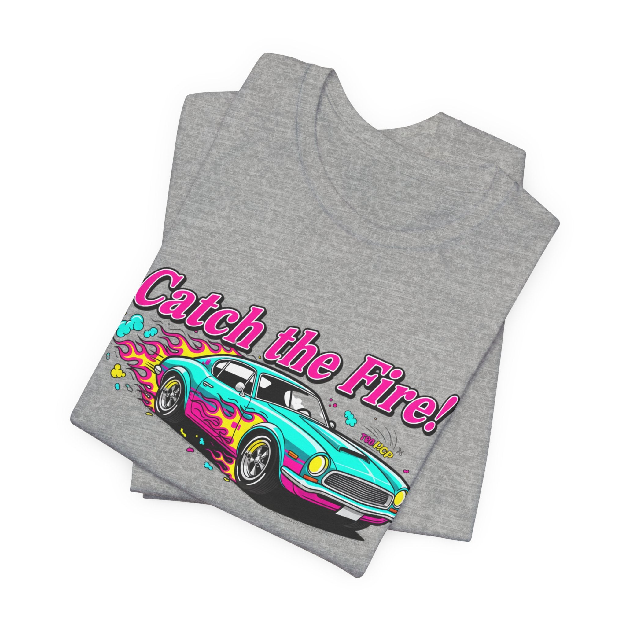 Retro Cartoon Dragster T-Shirt – Vintage Racing Flame Graphic Tee