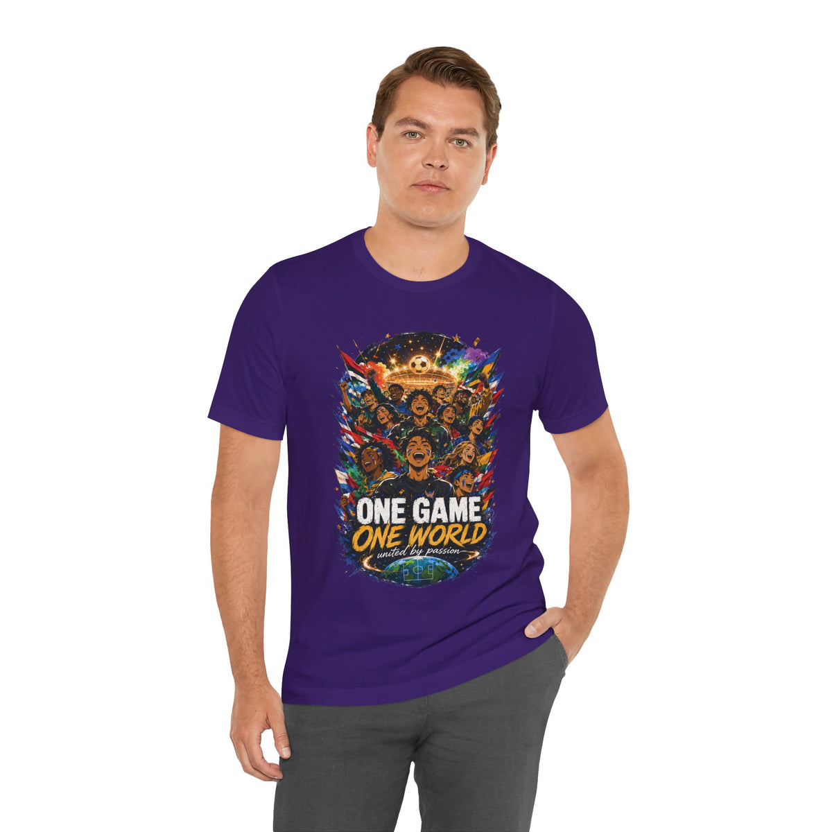 One Game One World Soccer Graphic T Shirt