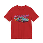 Catch the Fire Vintage Muscle Car Graphic T Shirt
