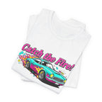 Retro Cartoon Dragster T-Shirt – Vintage Racing Flame Graphic Tee
