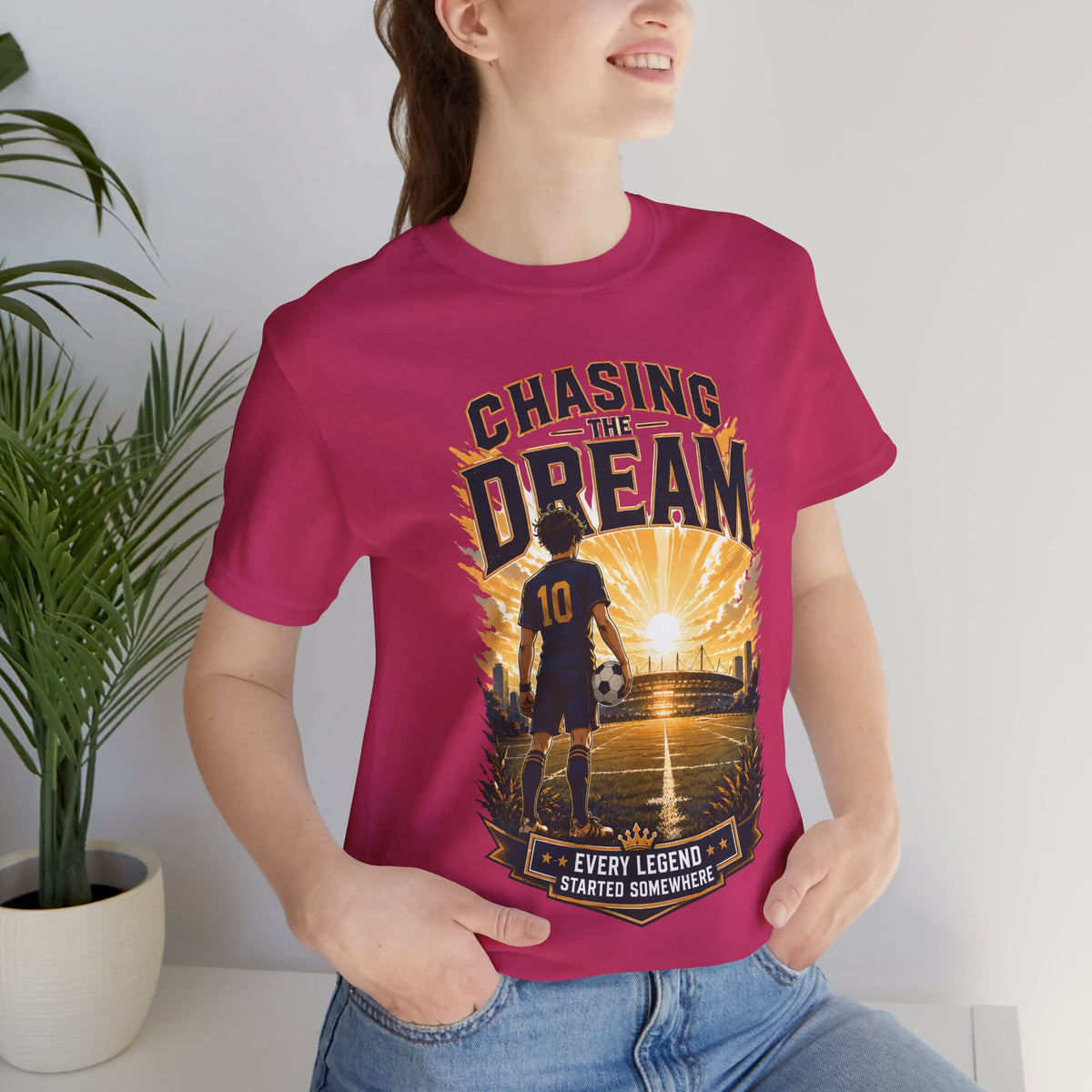 Chasing the Dream Soccer Graphic T Shirt