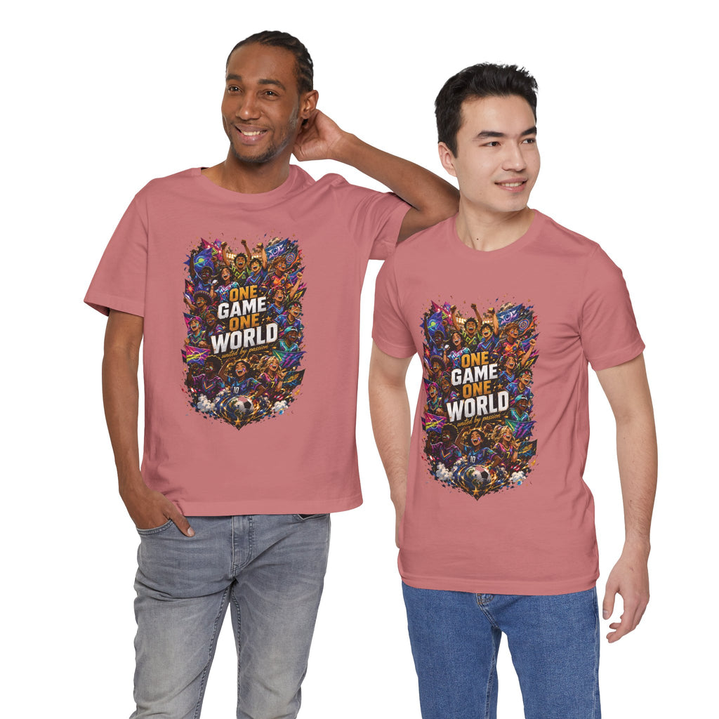 T-Shirt — 'One Game One World' Gamer Graphic Tee