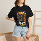 One Game One World Soccer T Shirt International Football Graphic Tee