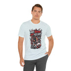 No Risk No Glory Soccer T-Shirt — Dynamic Football Player Graphic Tee