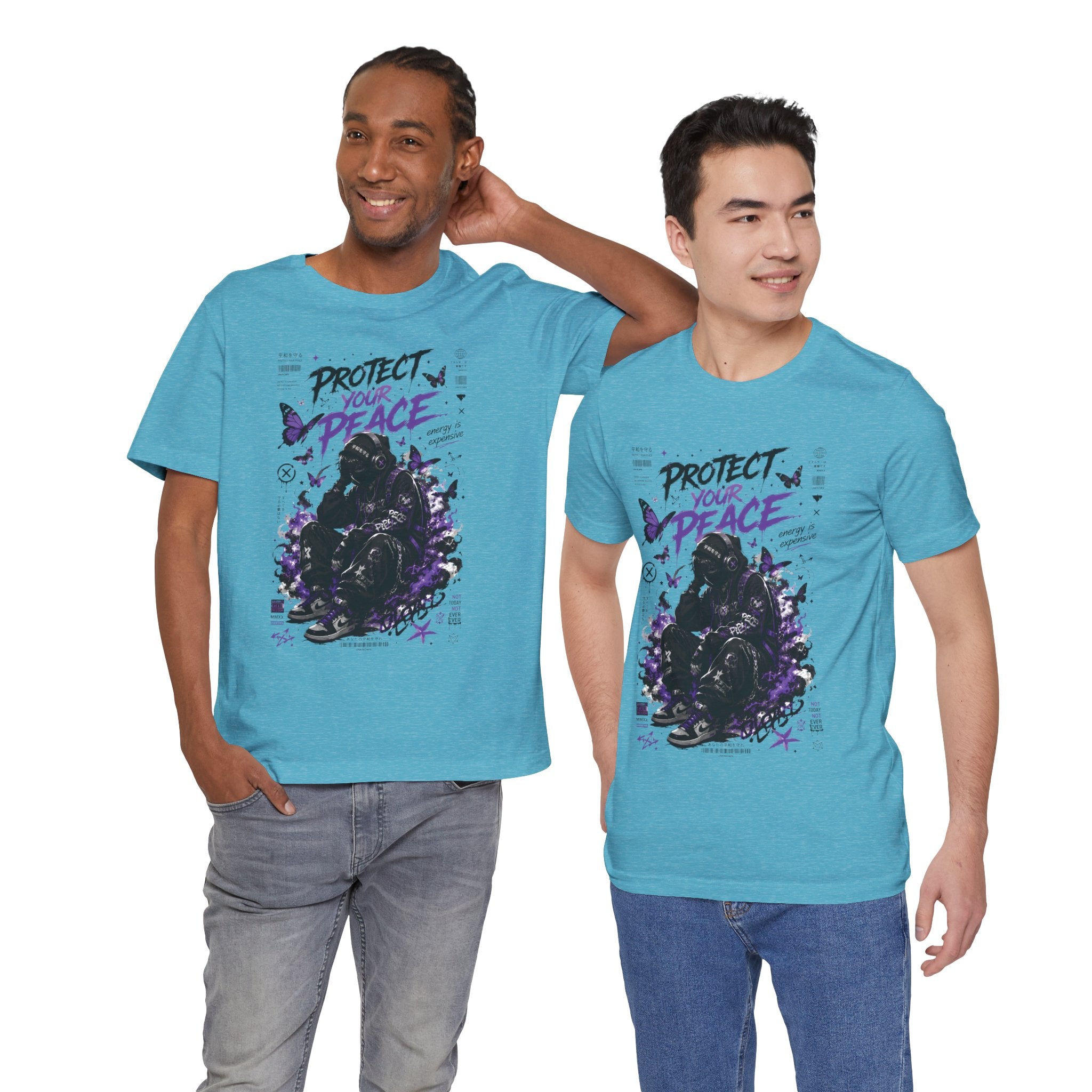 Protect Your Peace T-Shirt — Gothic Butterfly Graphic Tee