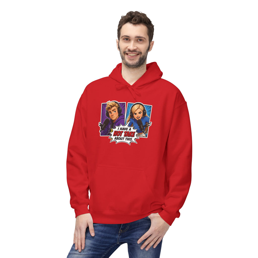 Pop-Art "I HAVE A HOT TAKE ABOUT THIS" Hoodie — Hot Take Central Graphic
