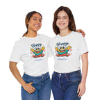 Happy Mood Blob Tee | kawaii minimal, thick outline emoji cartoon
