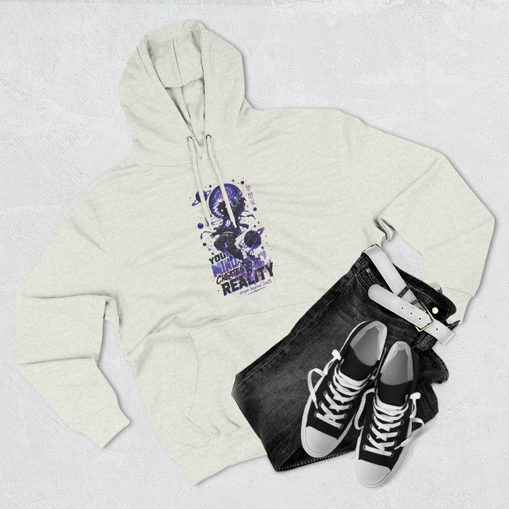 Galaxy Skate Hoodie — "You’re Not High, You’re Reality" Graphic Pullover