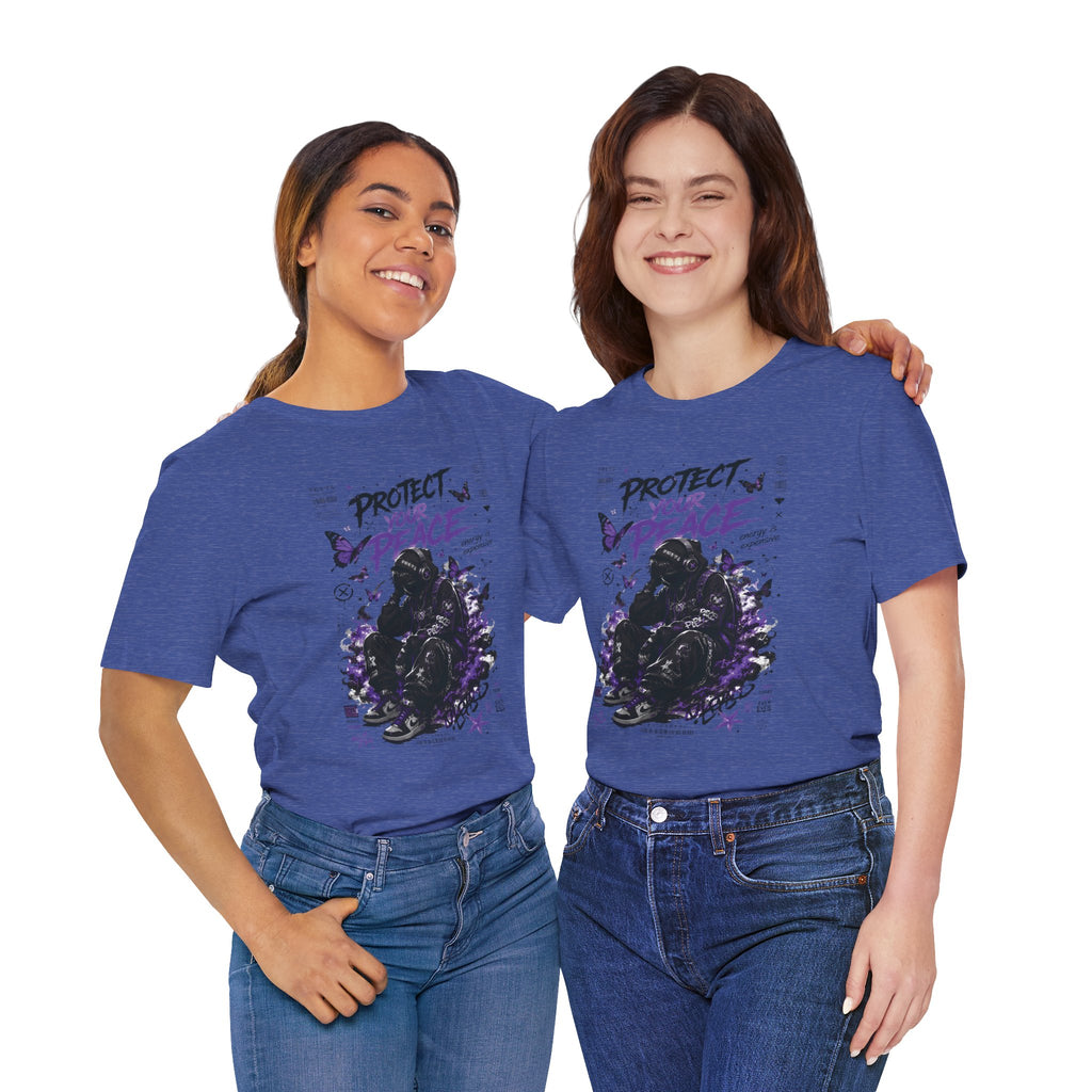Protect Your Peace T-Shirt — Gothic Butterfly Graphic Tee