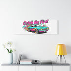Retro Racing Car Canvas Wall Art – Vintage Dragster Design