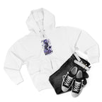 Dream Beyond Limits Zip Hoodie — Gothic Purple Graphic Zip-Up