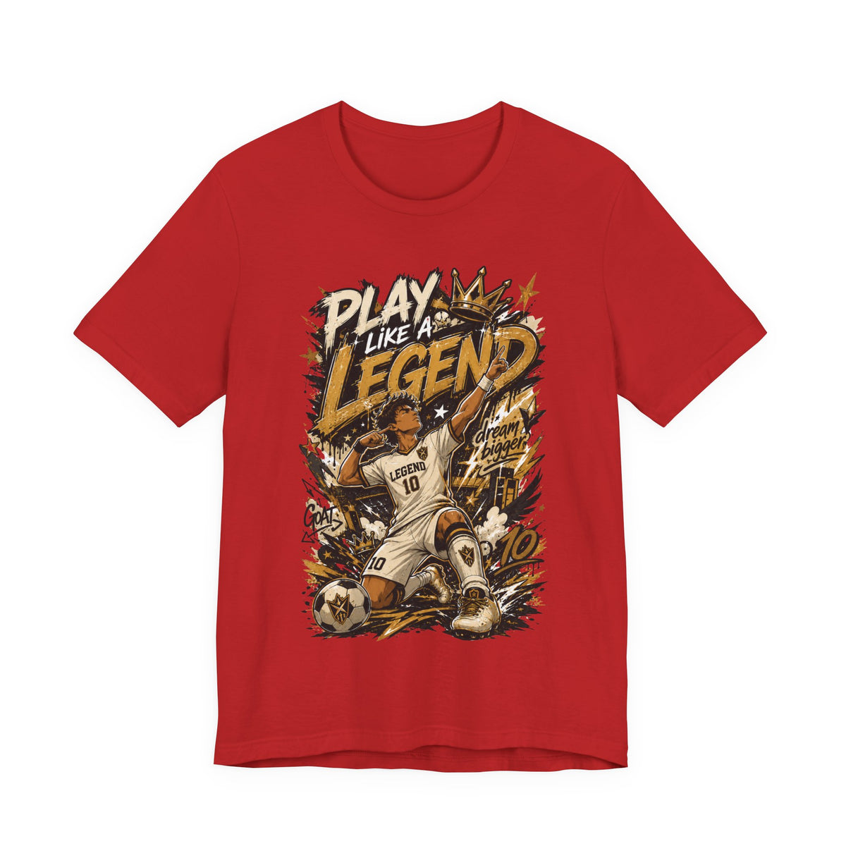 Play Like a Legend Soccer Graphic T Shirt