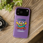 Happy Monster Magnetic Protective Phone Case Purple