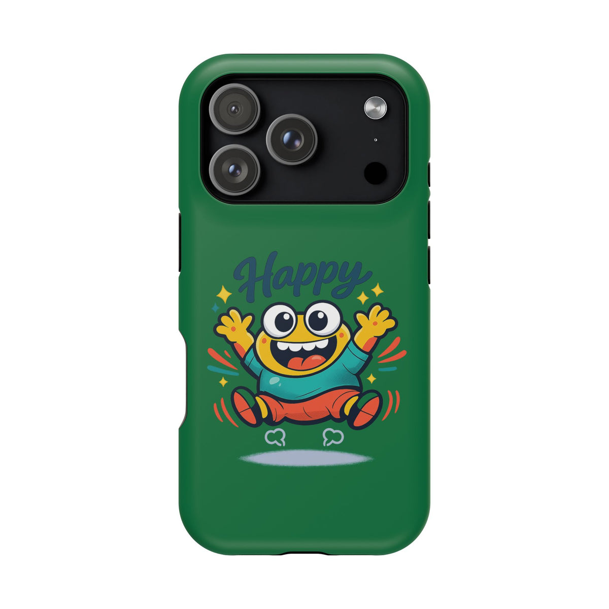 Happy Monster Magnetic Protective Phone Case Green