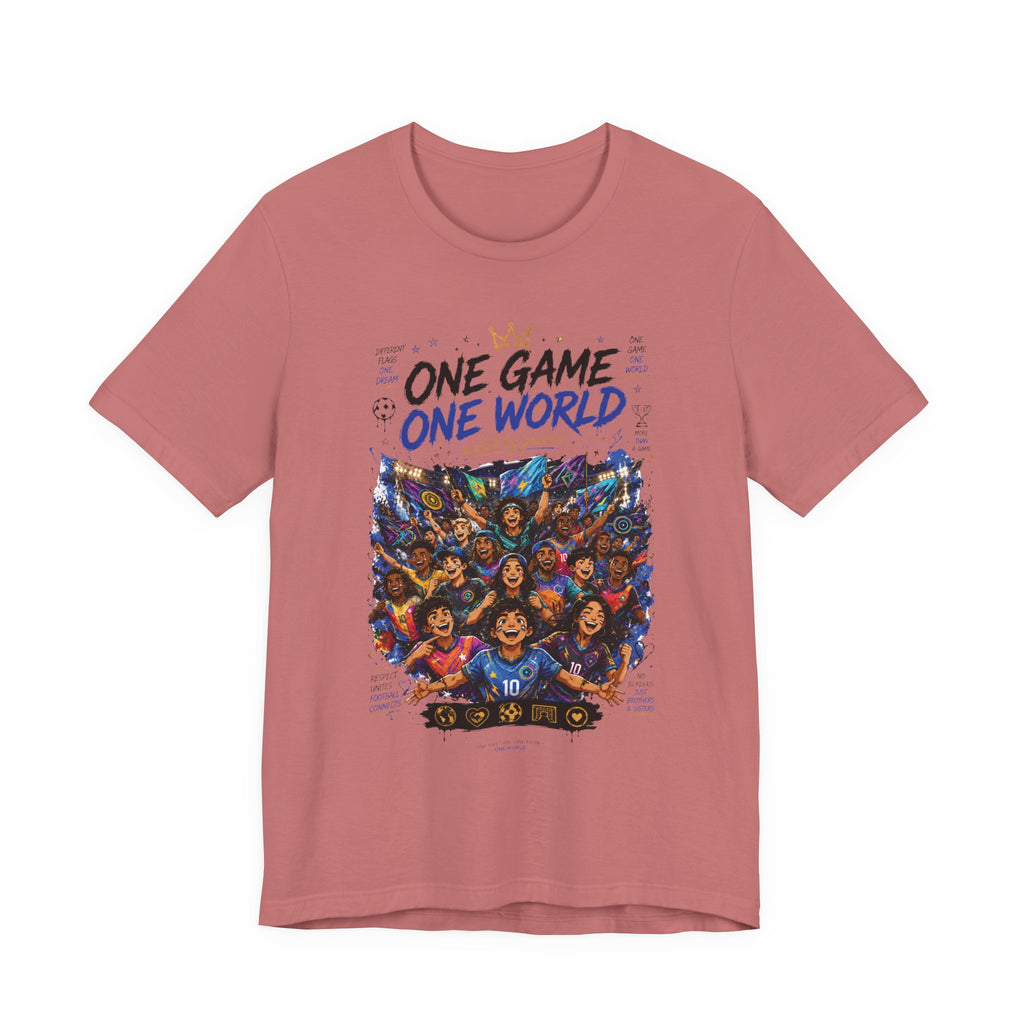 One Game One World Soccer Tee