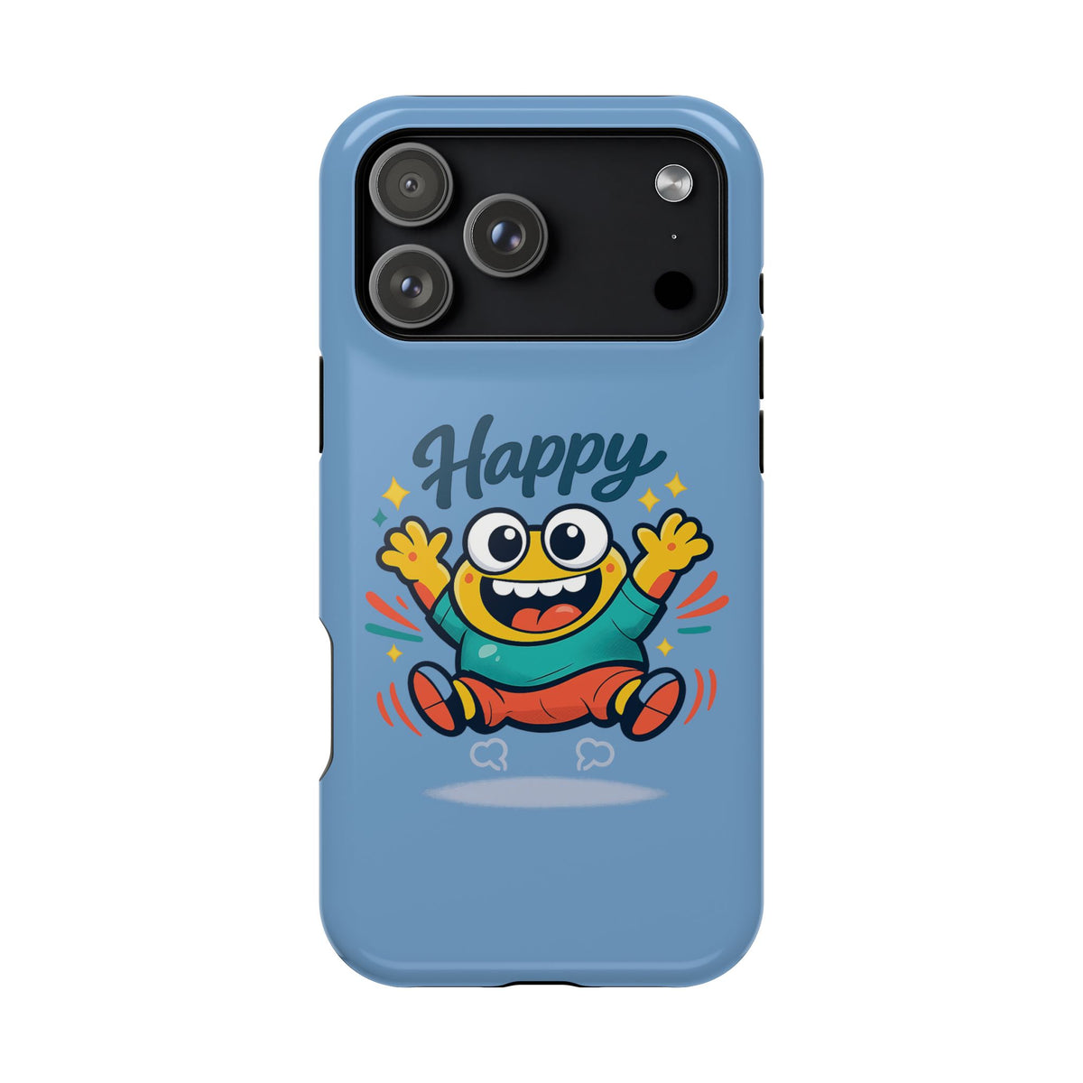 Happy Monster Magnetic Protective Phone Case Blue