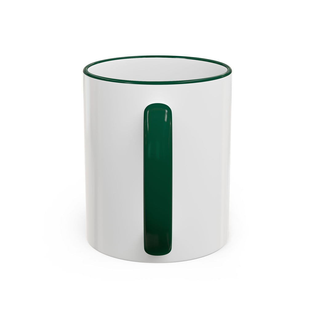 Happy Monster Accent Rim Mug – Cheerful Cute Cartoon Coffee Cup (11oz/15oz)