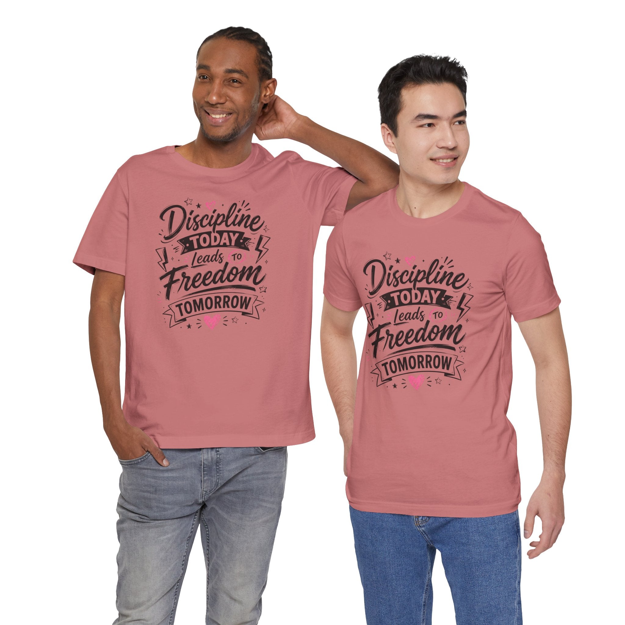 Discipline Today Leads to Freedom Tomorrow Tee — Motivational Fitness T-Shirt