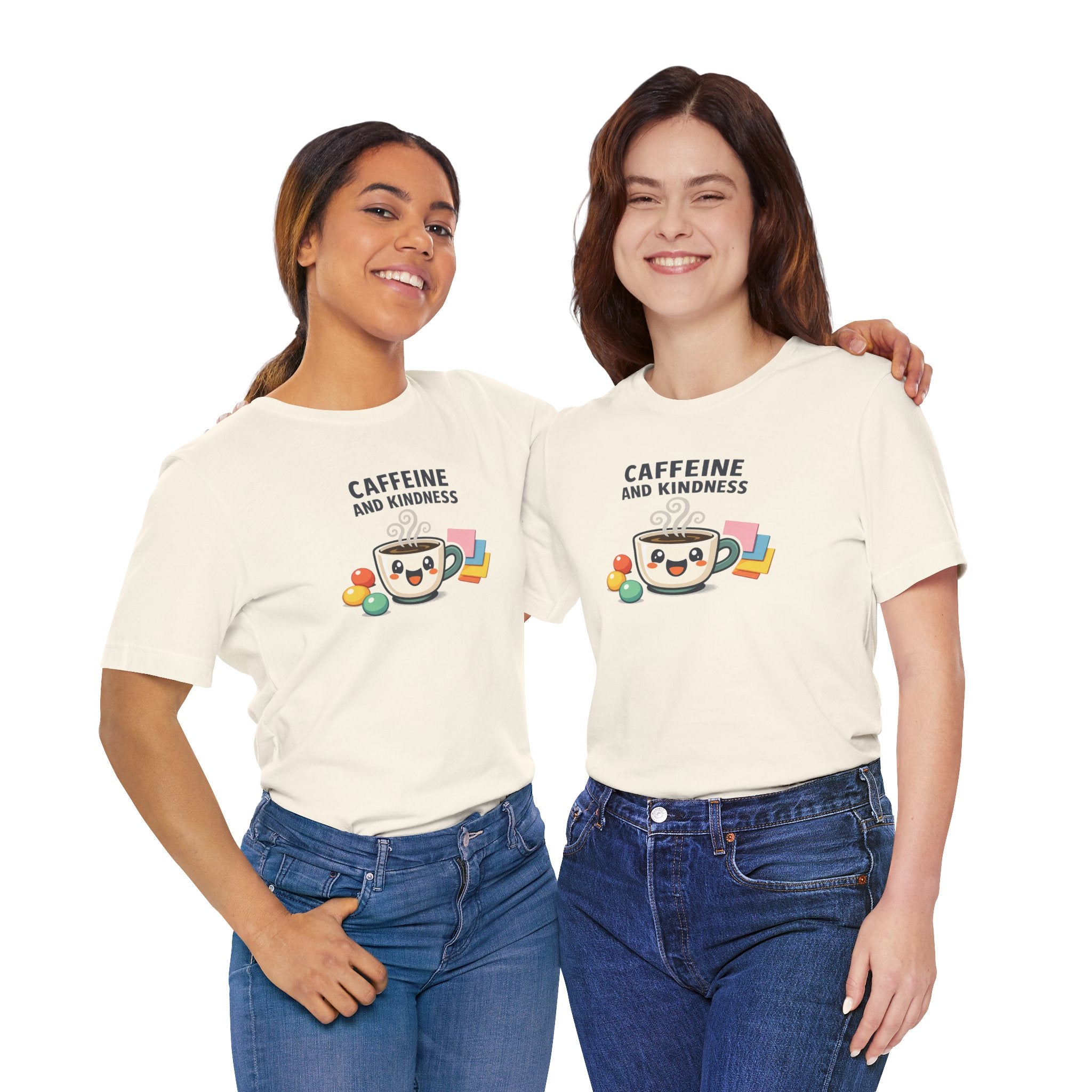 Caffeine and Kindness Tee | office humor, coffee fuel