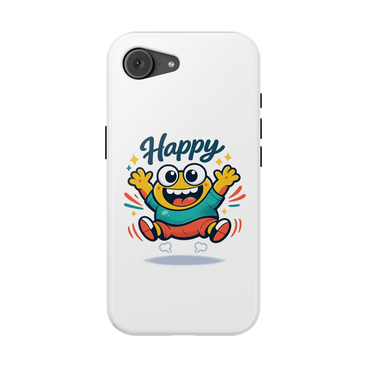 Happy Monster Magnetic Protective Phone Case White