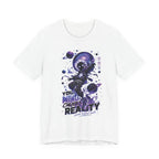 Astronaut Galaxy Tee — "Your Mind Creates Reality" Space Graphic T-Shirt