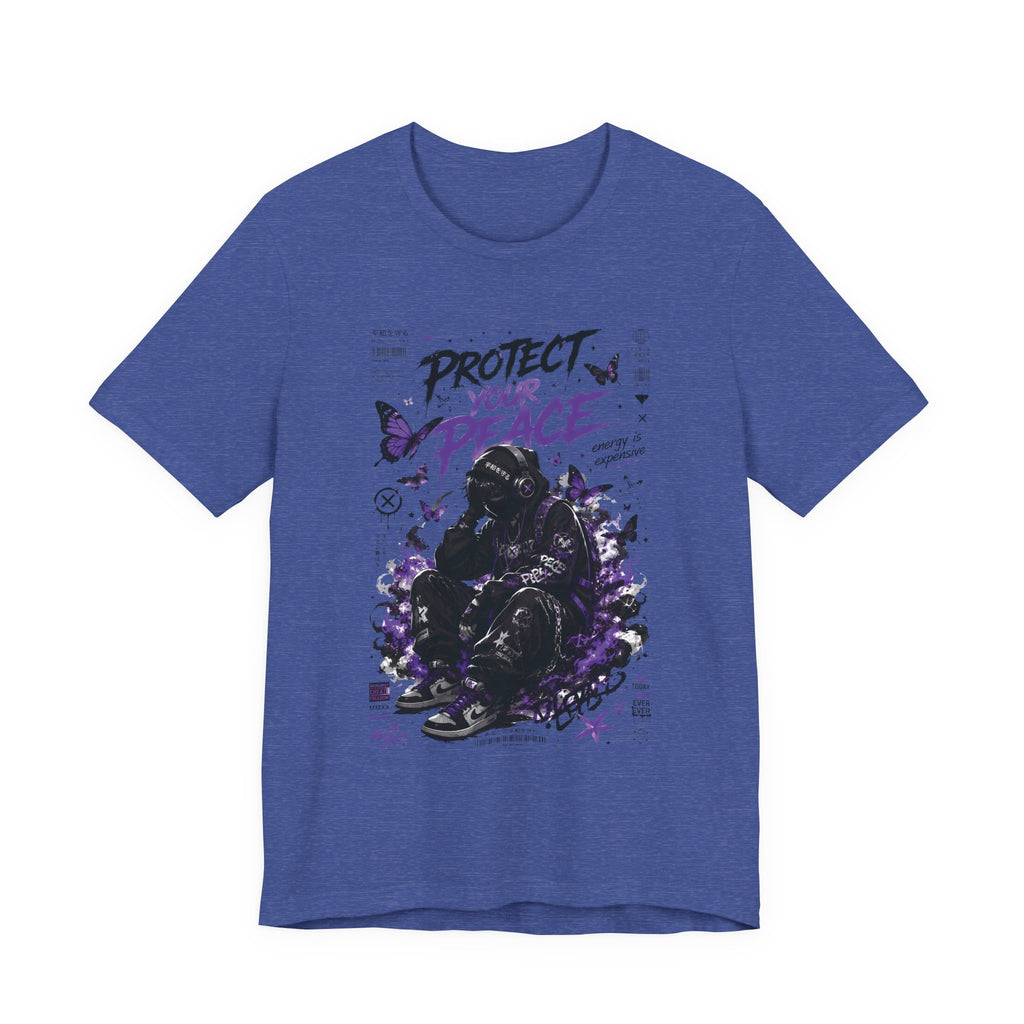 Protect Your Peace T-Shirt — Gothic Butterfly Graphic Tee