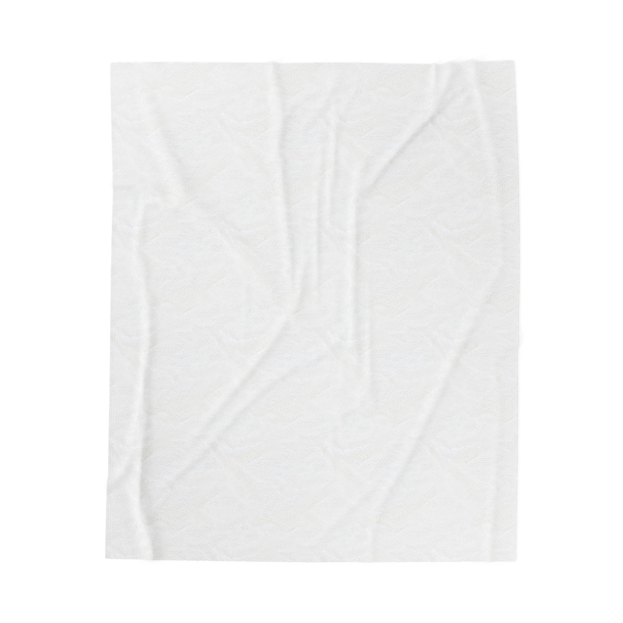 Caffeine and Kindness Velveteen Blanket - Cozy Coffee-Themed Throw