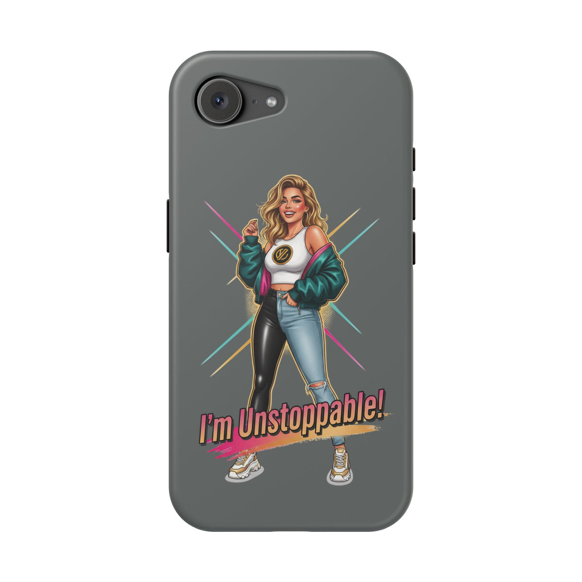 I'm Unstoppable Magnetic Protective Phone Case Gray