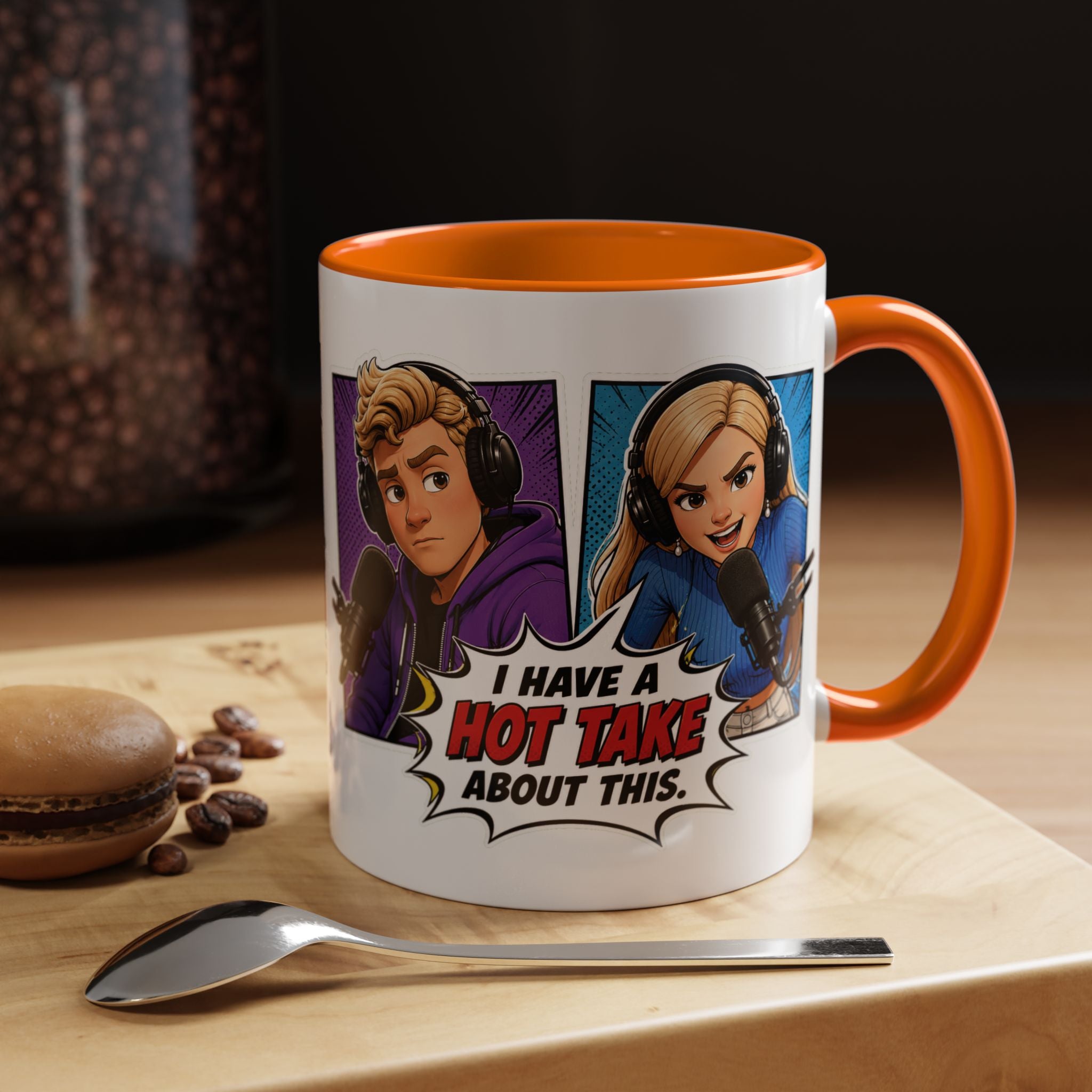 Jake And Emma Hot Take Coffee Mug — "I Have A Hot Take About This" Mug (11/15oz)