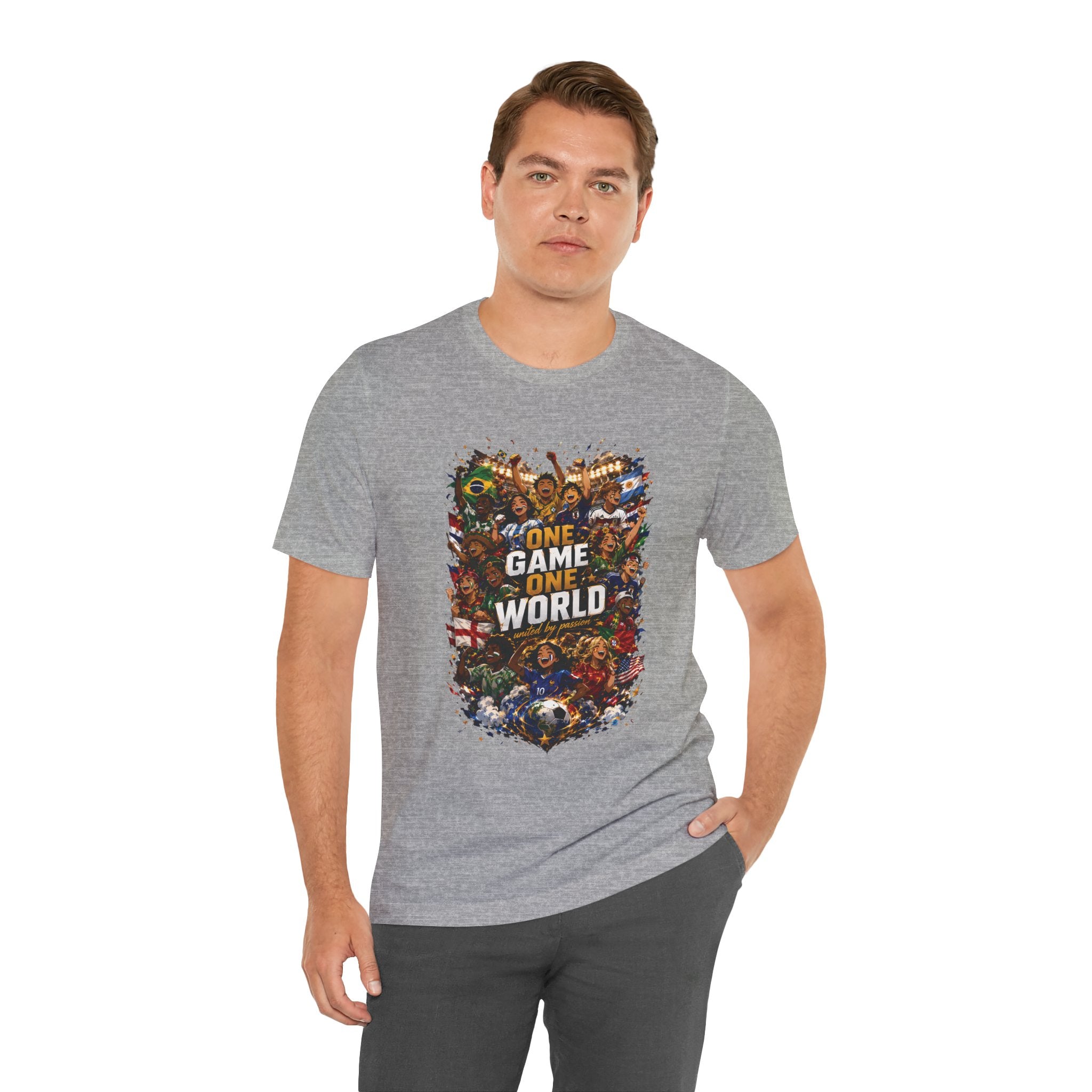 T-Shirt — 'One Game One World' Gamer Graphic Tee