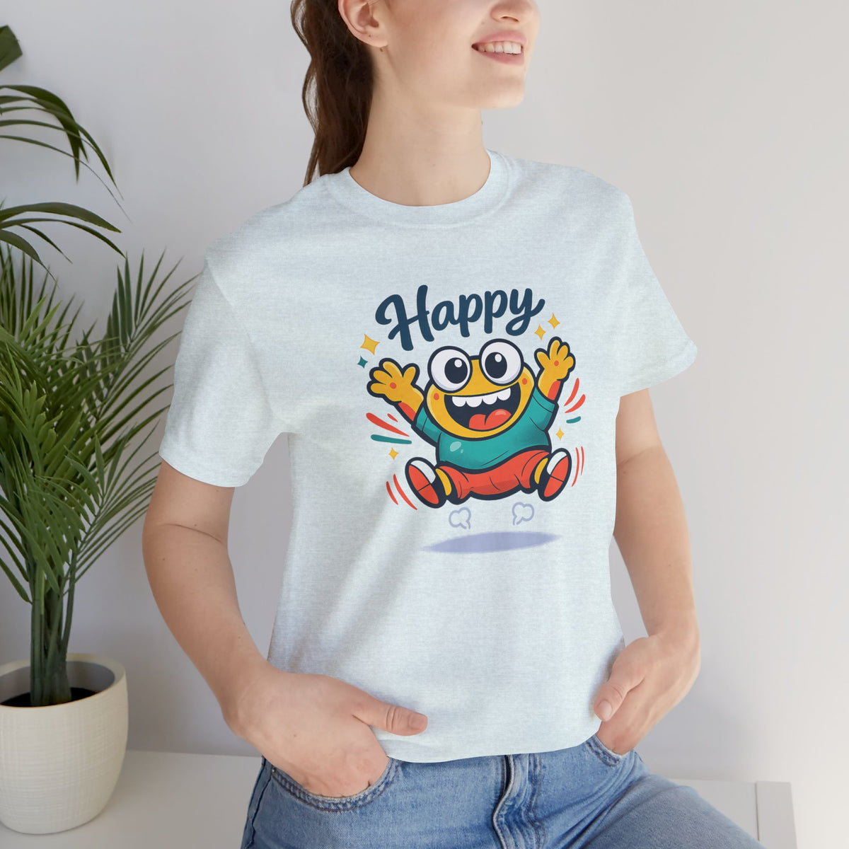 Happy Mood Blob T Shirt Cute Kawaii Graphic Tee