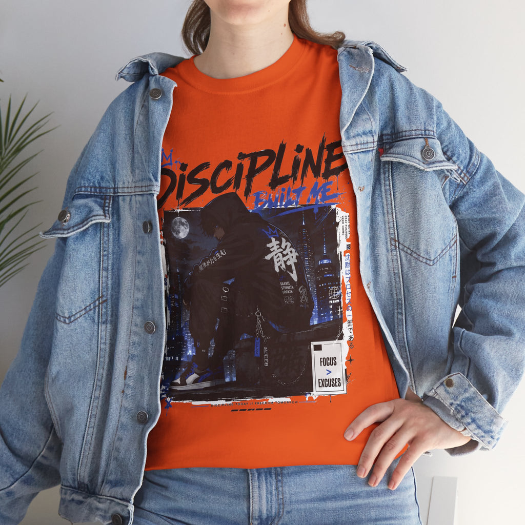 Discipline Built Me Anime Streetwear T Shirt
