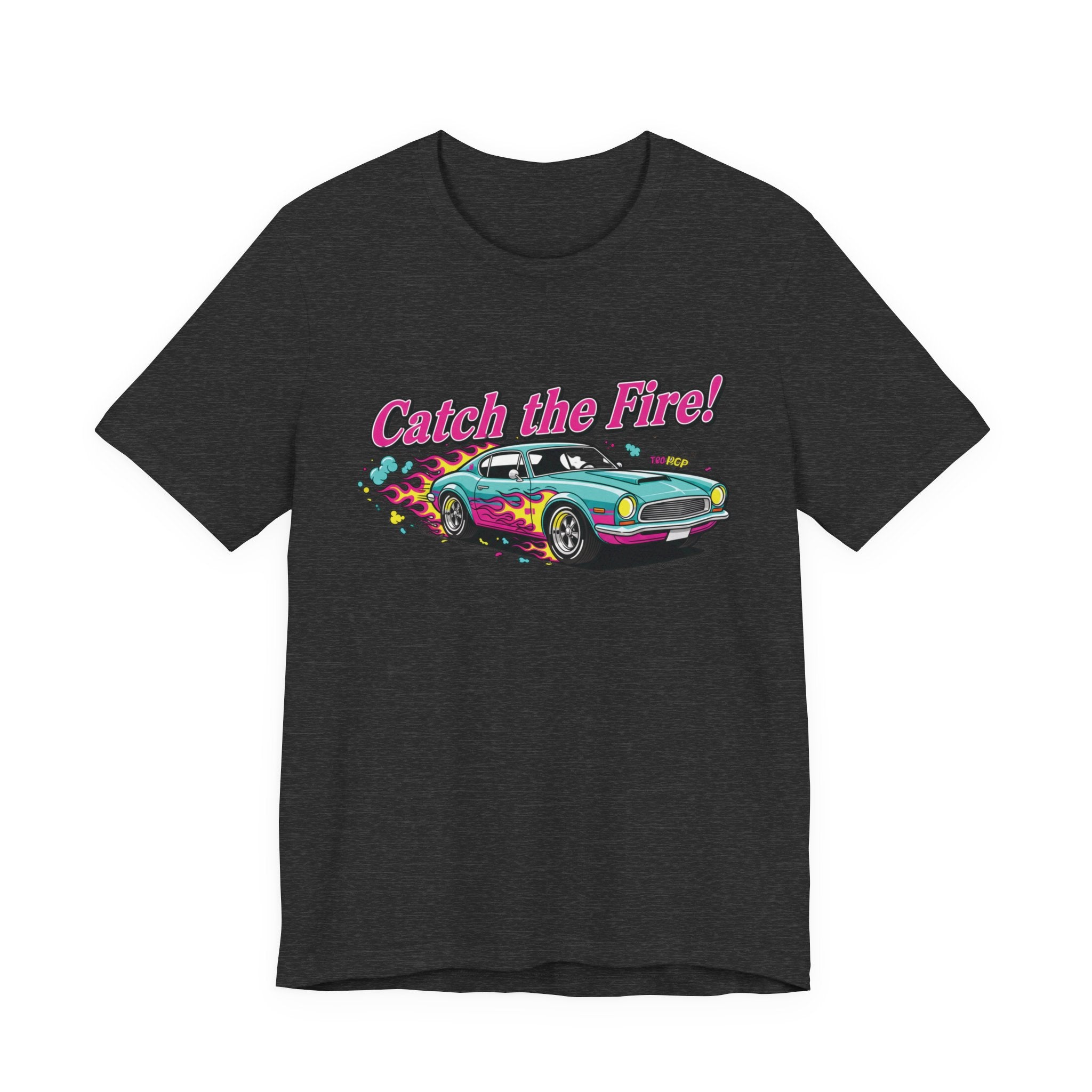 Catch the Fire Vintage Muscle Car Graphic T Shirt