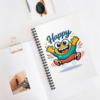 Happy Cartoon Monster Spiral Notebook – Ruled Journal