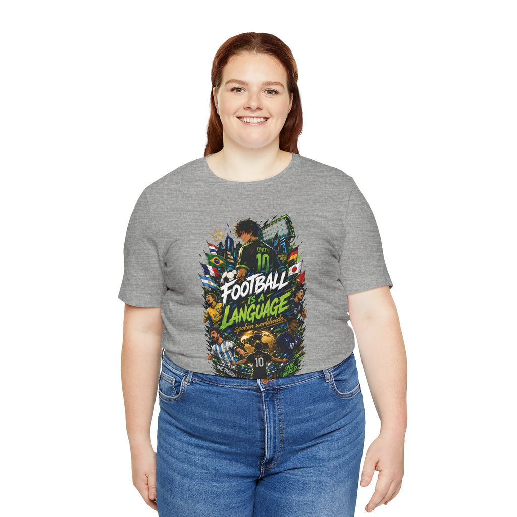 Football Language Graphic Tee — Soccer Fan Jersey Shirt