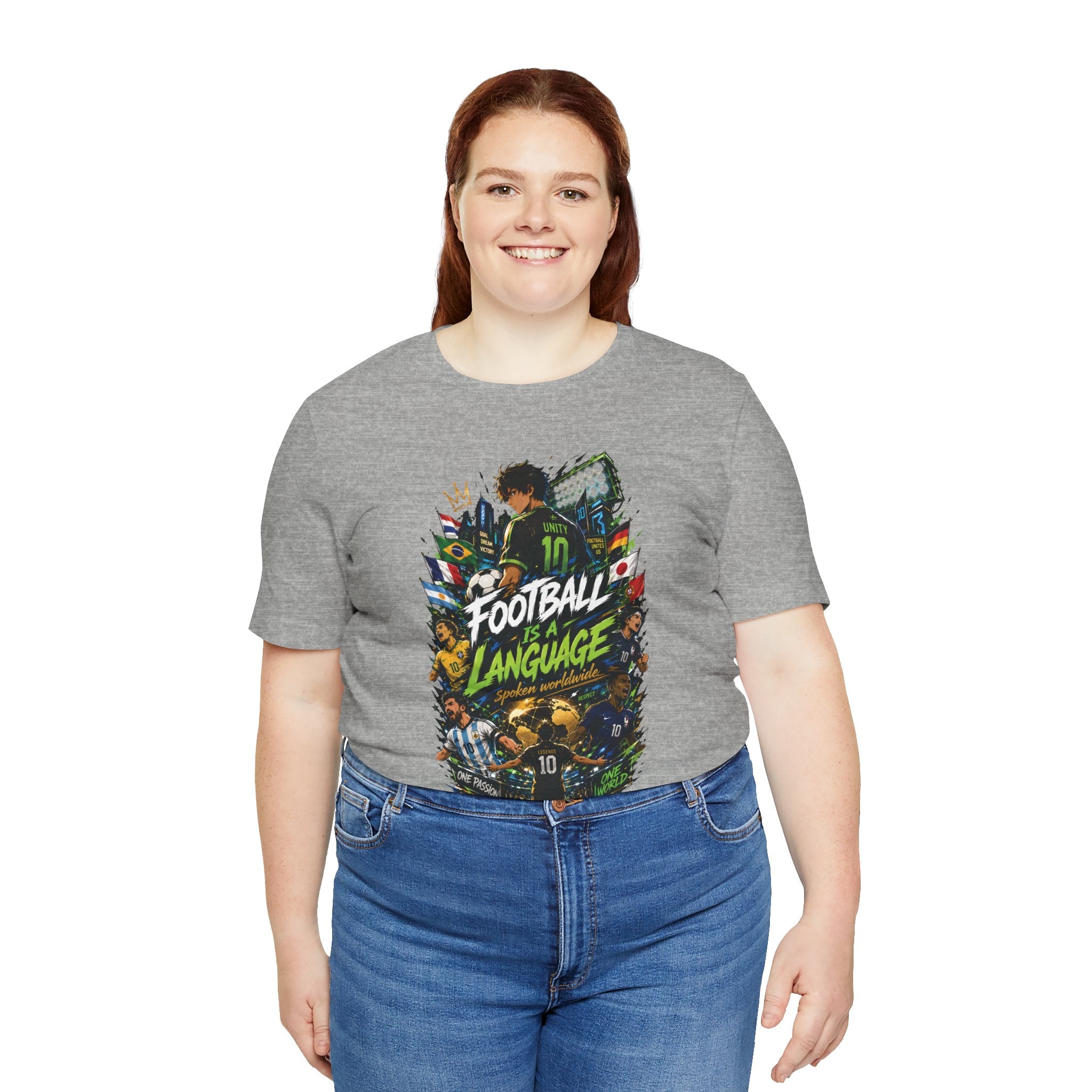 Football Language Graphic Tee — Soccer Fan Jersey Shirt