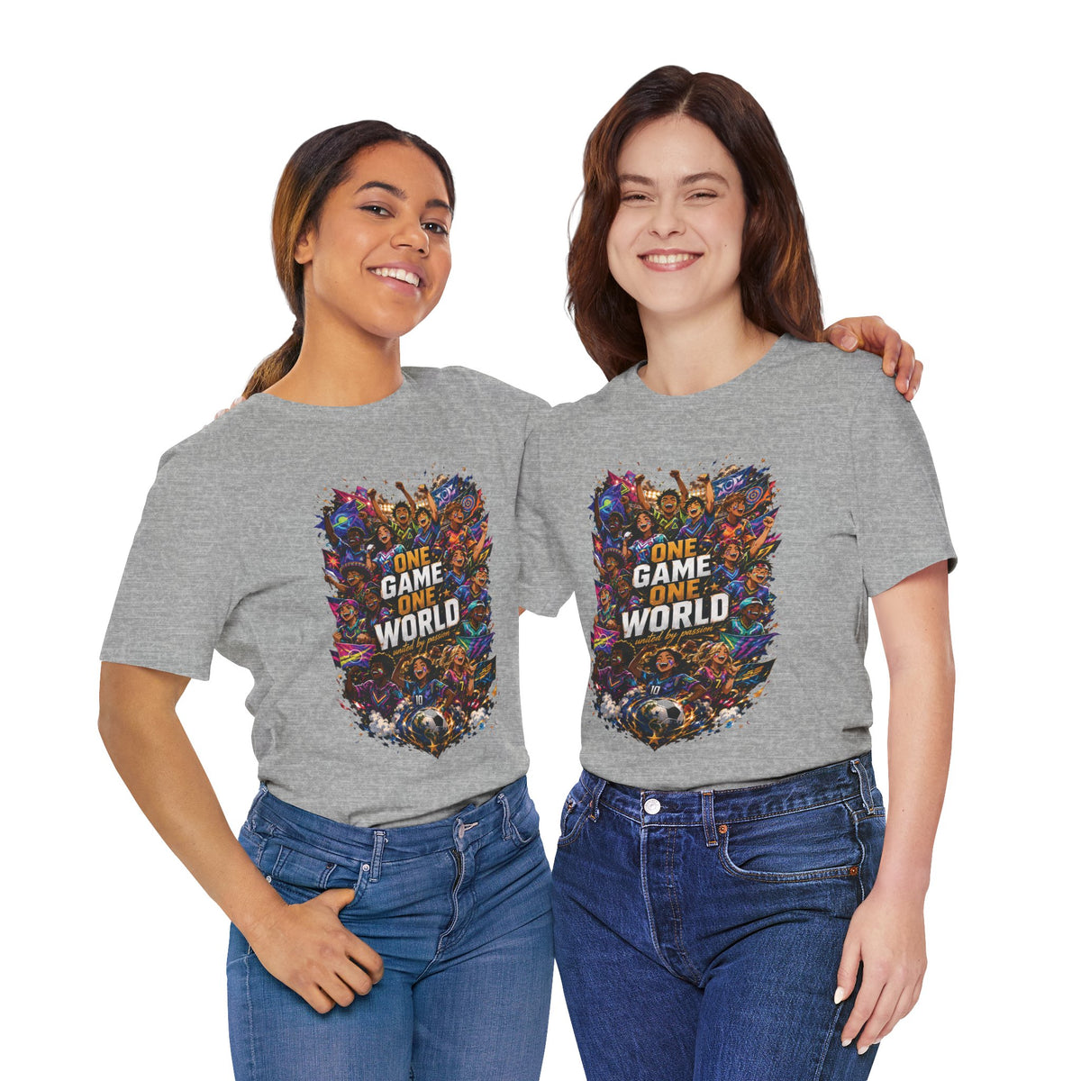 One Game One World Gamer Graphic T Shirt