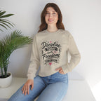 Crewneck Sweatshirt — "Discipline Today Leads to Freedom Tomorrow" Motivational Graphic